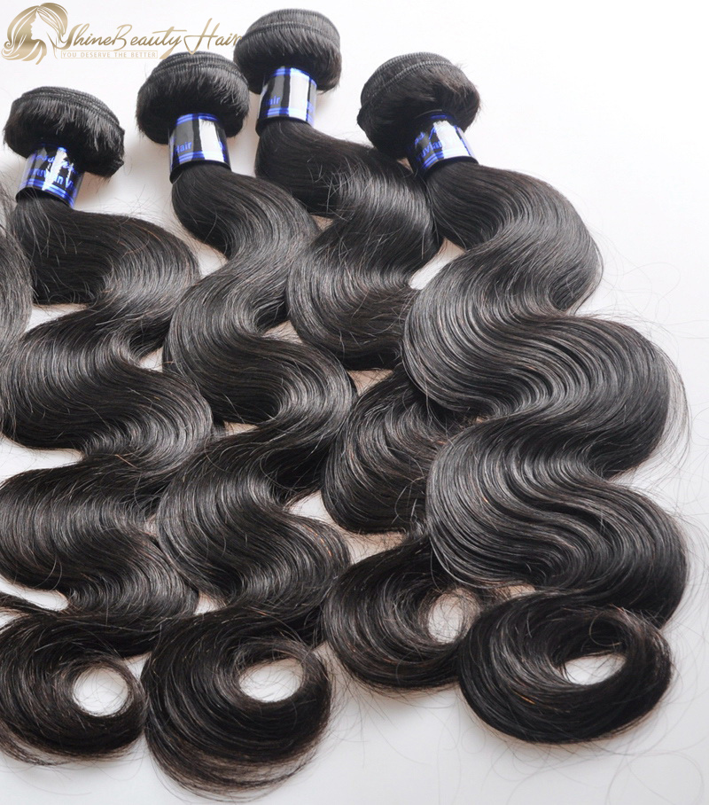 Brazilian Hair Vendor Body Wave Hair Weave Bundles 4pcs/lot Shine Beauty Hair Brand Free Shipping