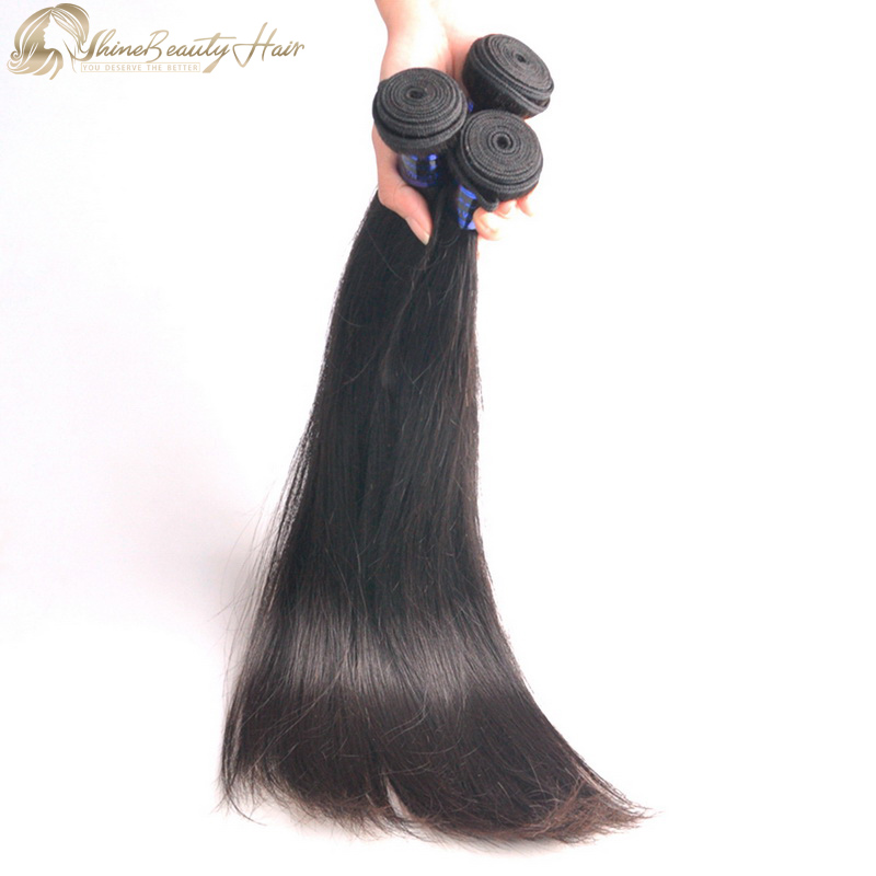 Free Shipping Peruvian Human Hair Straight Bundle Deals 3 Bundles/Lot Shine Beauty Hair Factory Wholesale