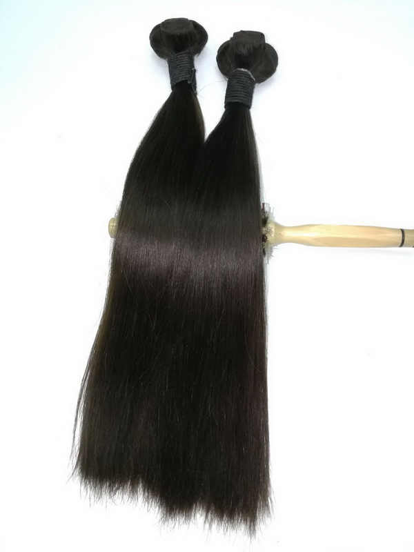 Shine Beauty Hair Wholesale Silky Straight Double Drawn Virgin Hair Bundles 2pcs/lot Peruvian Hair Free Shipping