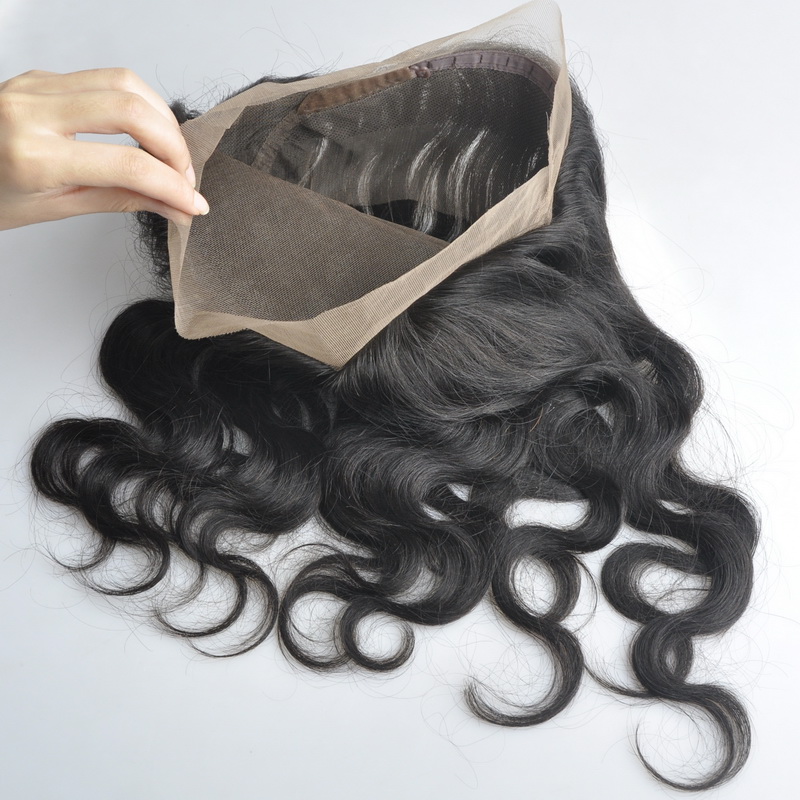 High Quality Brazilian Human Hair Body Wave Swiss Lace 360 Frontal Shine Beauty Hair Brand Fast Free Shipping