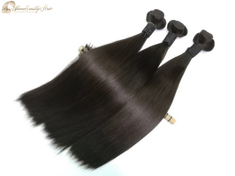 Shine Beauty Hair Brand Silky Straight Double Drawn Hair Weaving 3pcs/lot Wholesale Price Free Shipping