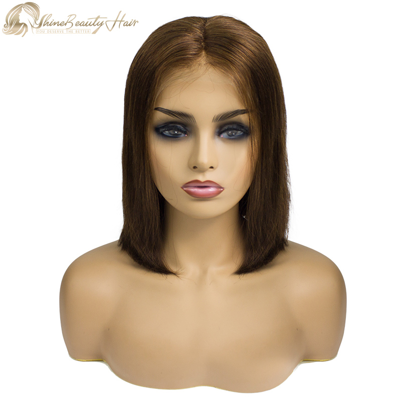 Shine Beauty Hair Factory Sale Bob Wigs #4 Color Front Lace Wig DHL Fast Free Shipping