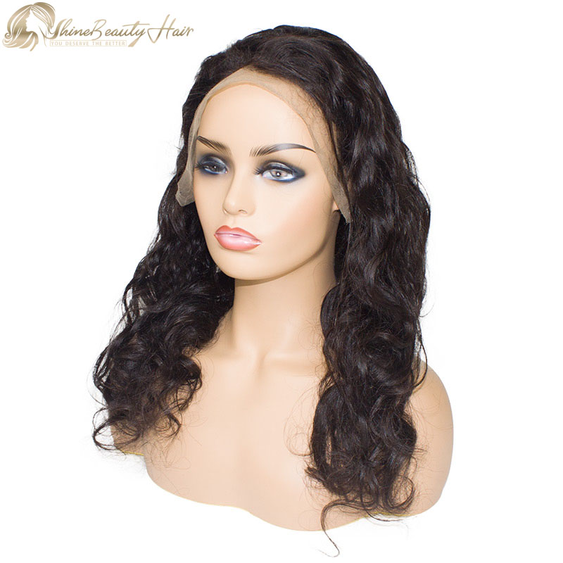 Free Shipping Brazilian Human Hair Loose Wave Lace Frontal Wigs Shine Beauty Hair Factory Wholesale