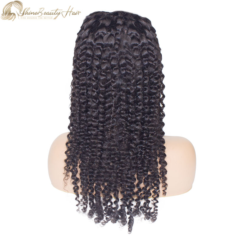 Fast Free Shipping Brazilian Hair Deep Curly Lace Frontal Wigs For Black Women Shine Beauty Hair Brand