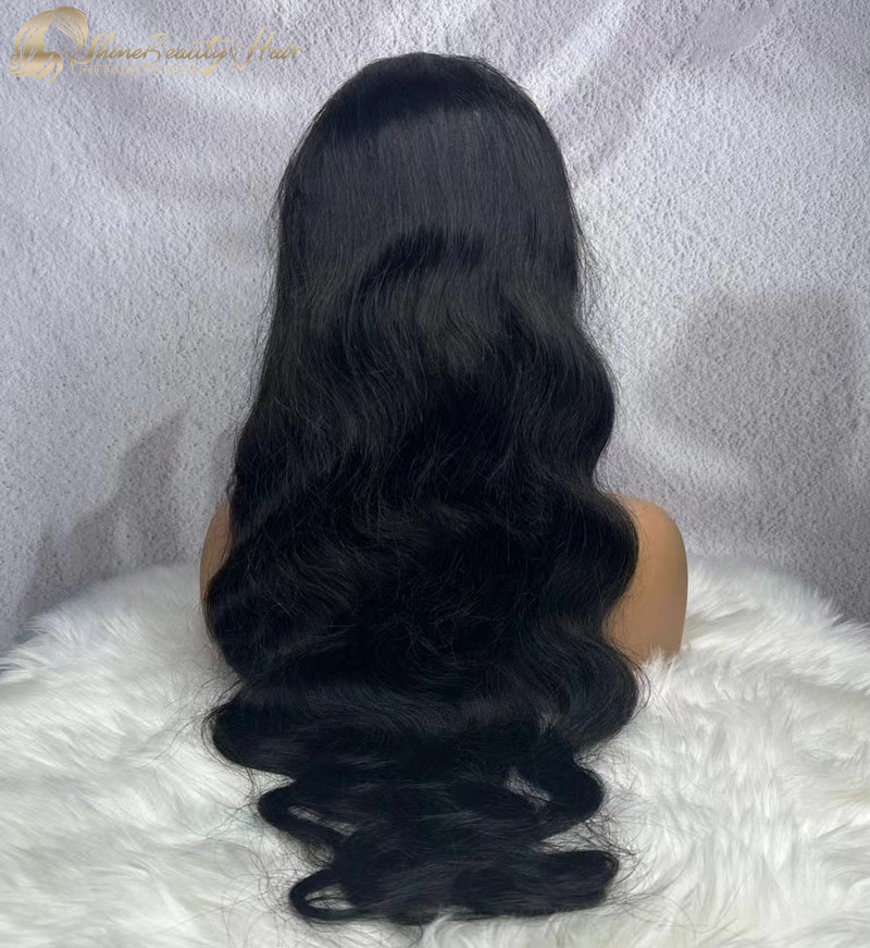 Shine Beauty Hair Factory Wholesale Body Wave Human Hair Front Lace Wigs 13x4 Free Shipping