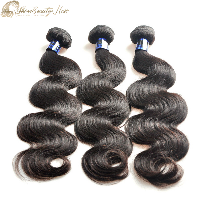 Affordable Peruvian Body Wave Hair Bundles 3pcs/lot Shine Beauty Hair Company Free Shipping