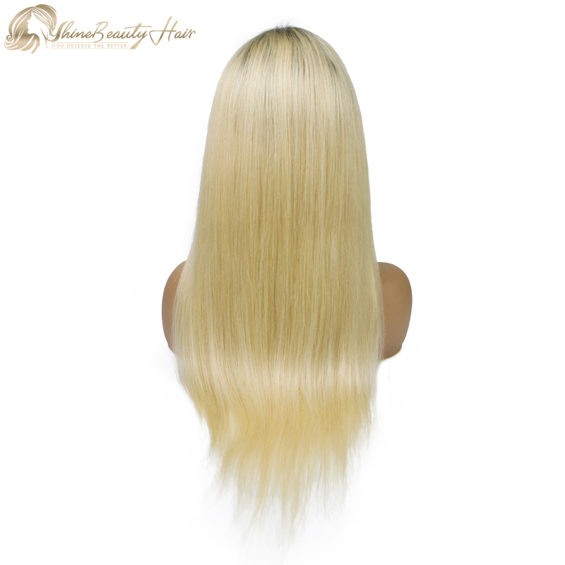 Affordable Price 1B Blonde Color 13x4 Lace Frontal Wigs Shine Beauty Hair Brand Free Shipping