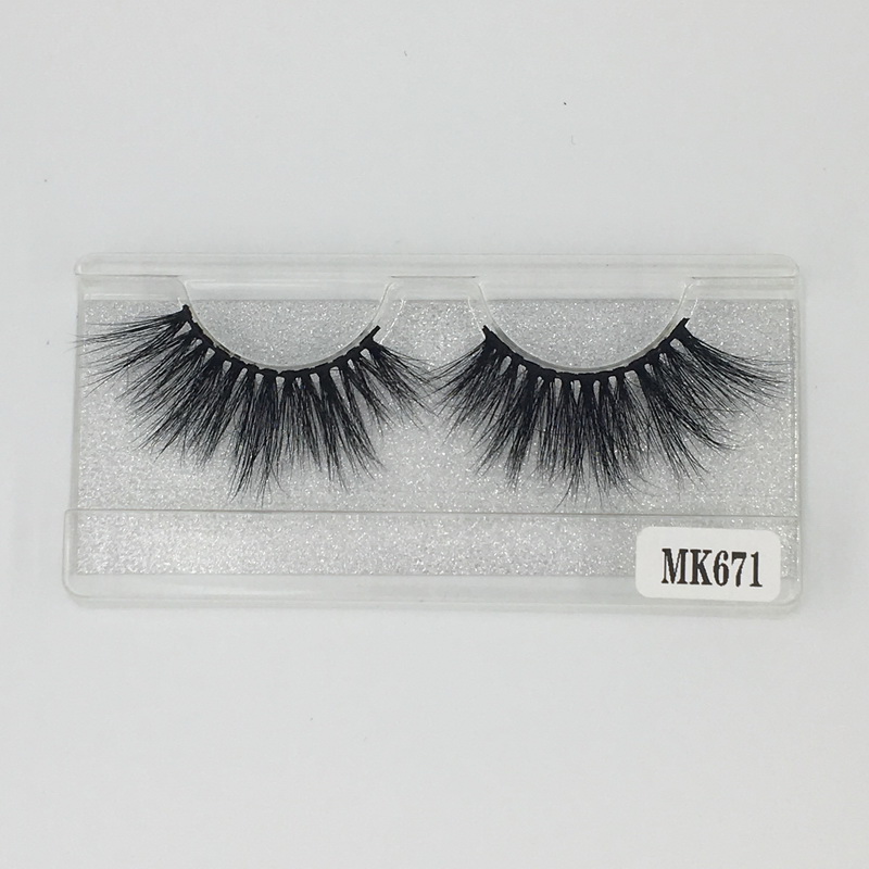 Shine Beauty Hair Brand Hot Sale No. 671 False Eyelashes 3D Mink Eyelashes 25mm Fast Free Shipping