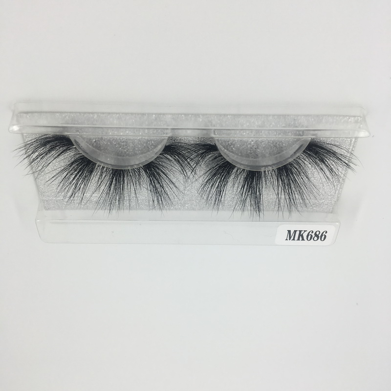Hot Sale Factory Direct Wholesale No. 686 Eyelashes 3D Mink False Eyelashes Shine Beauty Hair Brand Free Shipping