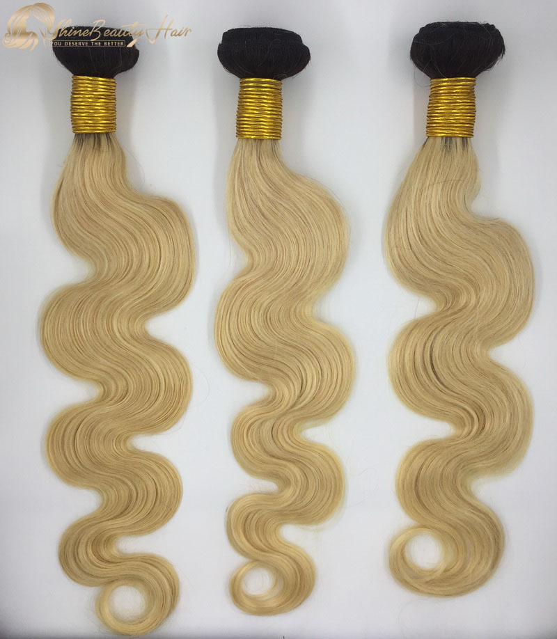 Shine Beauty Hair Brand Factory Direct Sale 1b613 body wave hair extensions 3pcs China Wholesale Price Fast Free Shipping