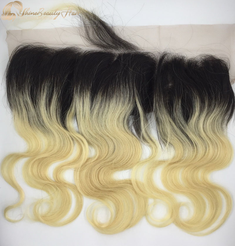 Popular Hair Brand Shine Beauty Hair 1B613 Color Body Wave Lace Frontal Brazilian Remy Hair 1B613 Color Lace Frontal Body Wave 1pc Fast Free Shipping
