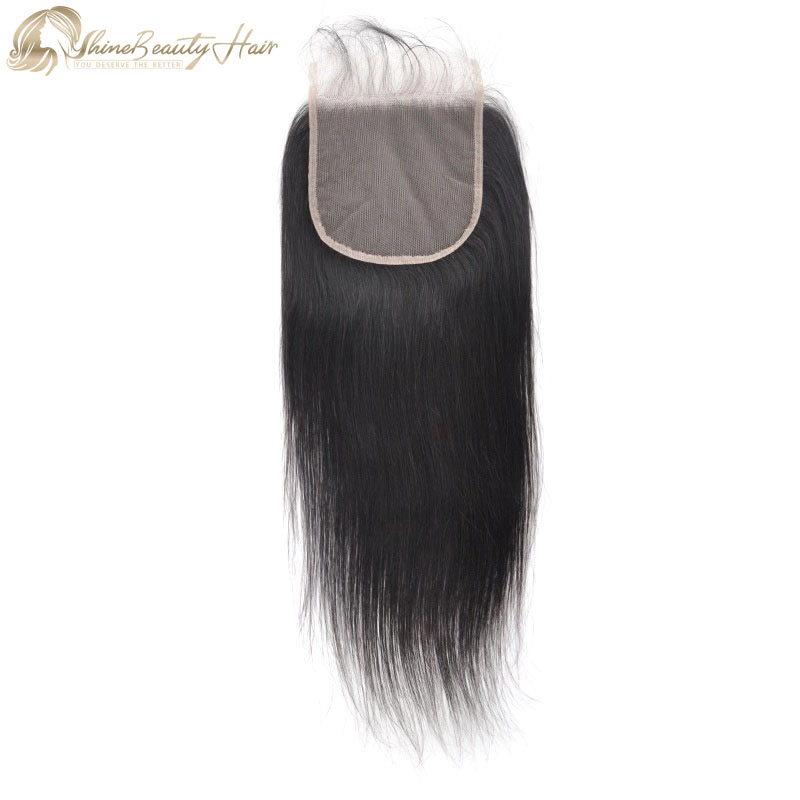 Shine Beauty Hair Brand Straight Swiss 5x5 HD Lace Closure with Preplucked Baby Hair Fast Free Shipping