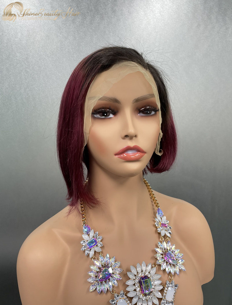 Shine Beauty Hair Factory Short Real Human Hair Wigs For Black Woman With 13x4 Lace Free Shipping